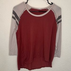 Baseball Maroon and Tan POL Tee from Vici
